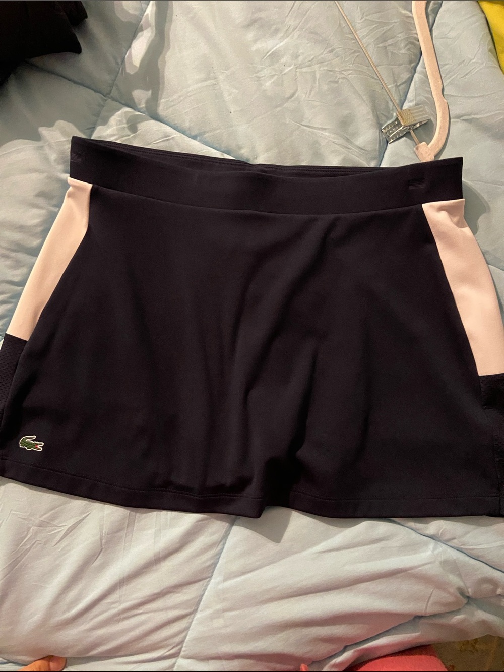 Lacoste Navy Skort with Cream Side Panels